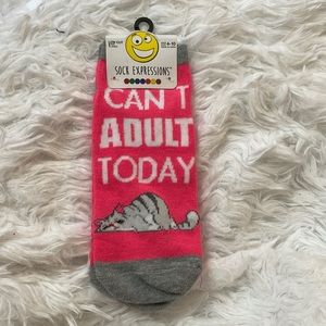 free with bundle NWT pink graphic socks